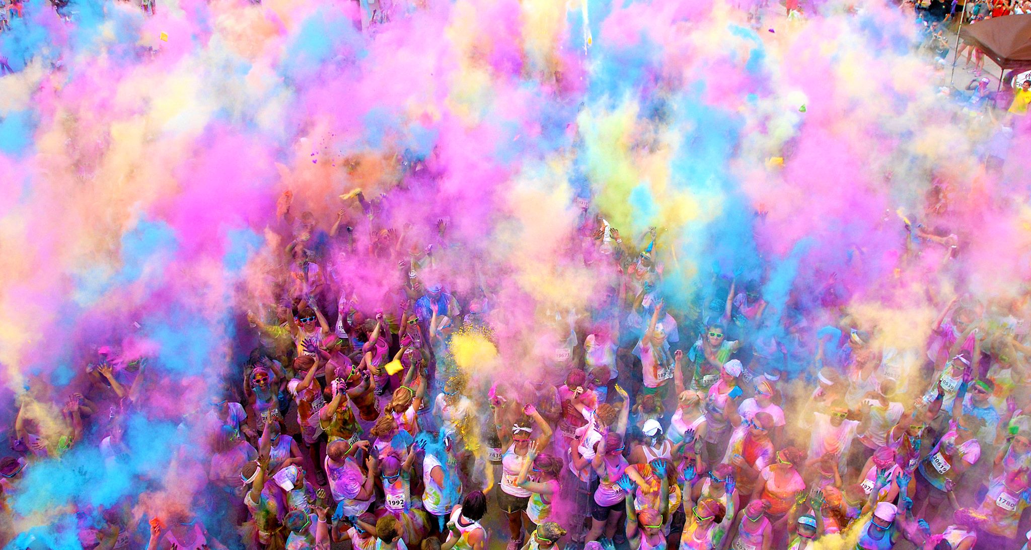 Le podium final de la Color Run