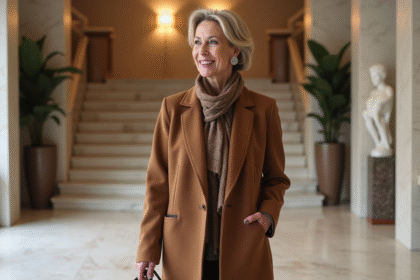 Femme élégante dans une résidence de luxe