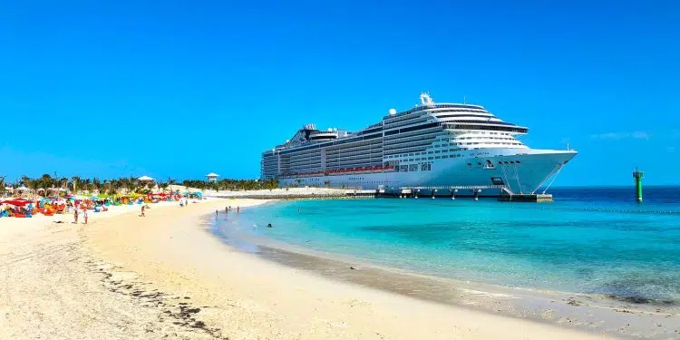 white cruise ship on sea during daytime