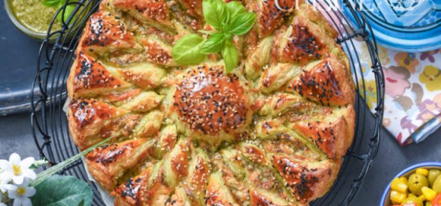 Recette de la tarte soleil au pesto